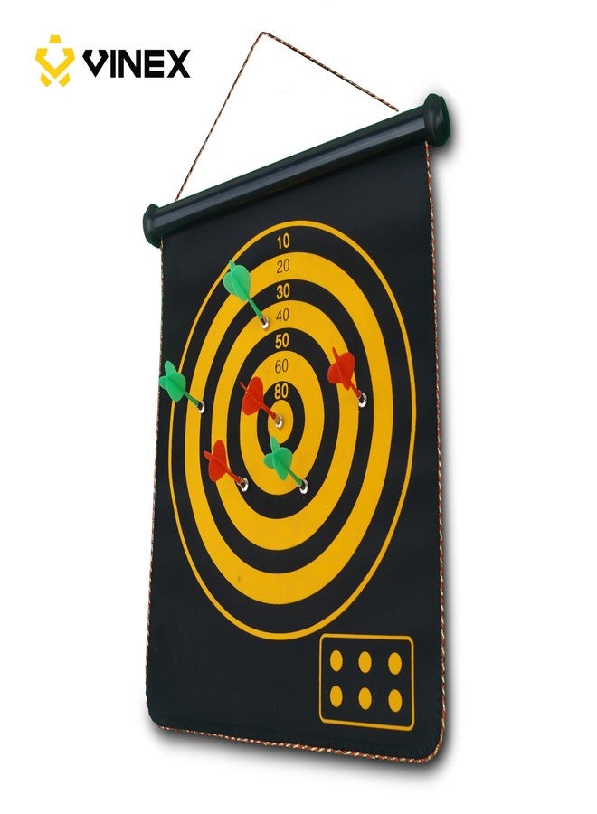 Vinex Magnetic Roll-Up Dart Set Sonic (17 Inches) 2 in 1 game set - Indoor/Outdoor Safe Dart Game for Kids & Adults, Includes 6 Strongest Magnetic Darts - Portable, Hangable, Reversible for Family Fun - Image 5